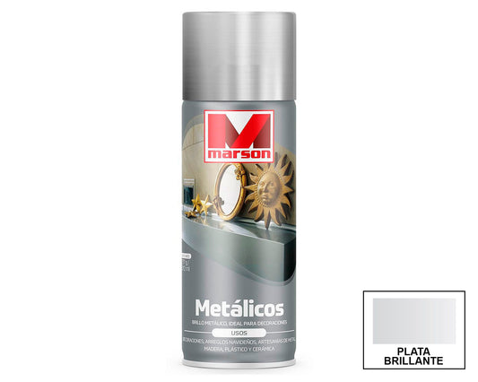 MARSON Aerosol Metálico: fotografía original referencial Plata Formato por confirmar