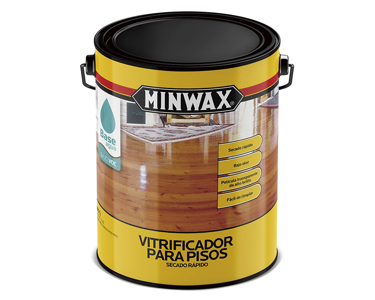 MINWAX Vitrificador Secado Rápido: fotografía original referencial Transparente 1 galón