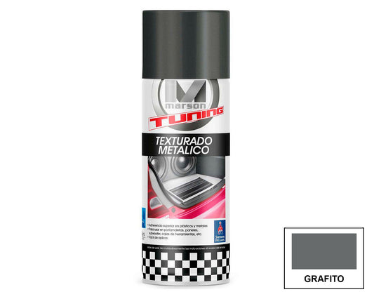 MARSON Aerosol Texturado Metálico: fotografía original referencial Gris 312 ml