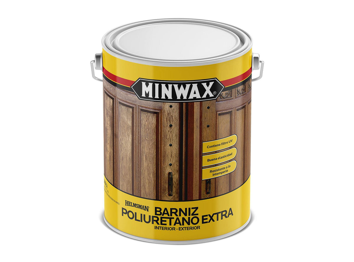 MINWAX Barniz Poliuretano: fotografía original referencial Transparente 1 galón