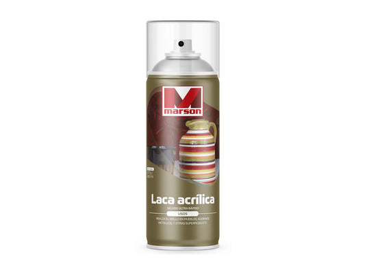 MARSON Laca Acrílica en Aerosol Mate: fotografía original referencial Transparente Formato por confirmar