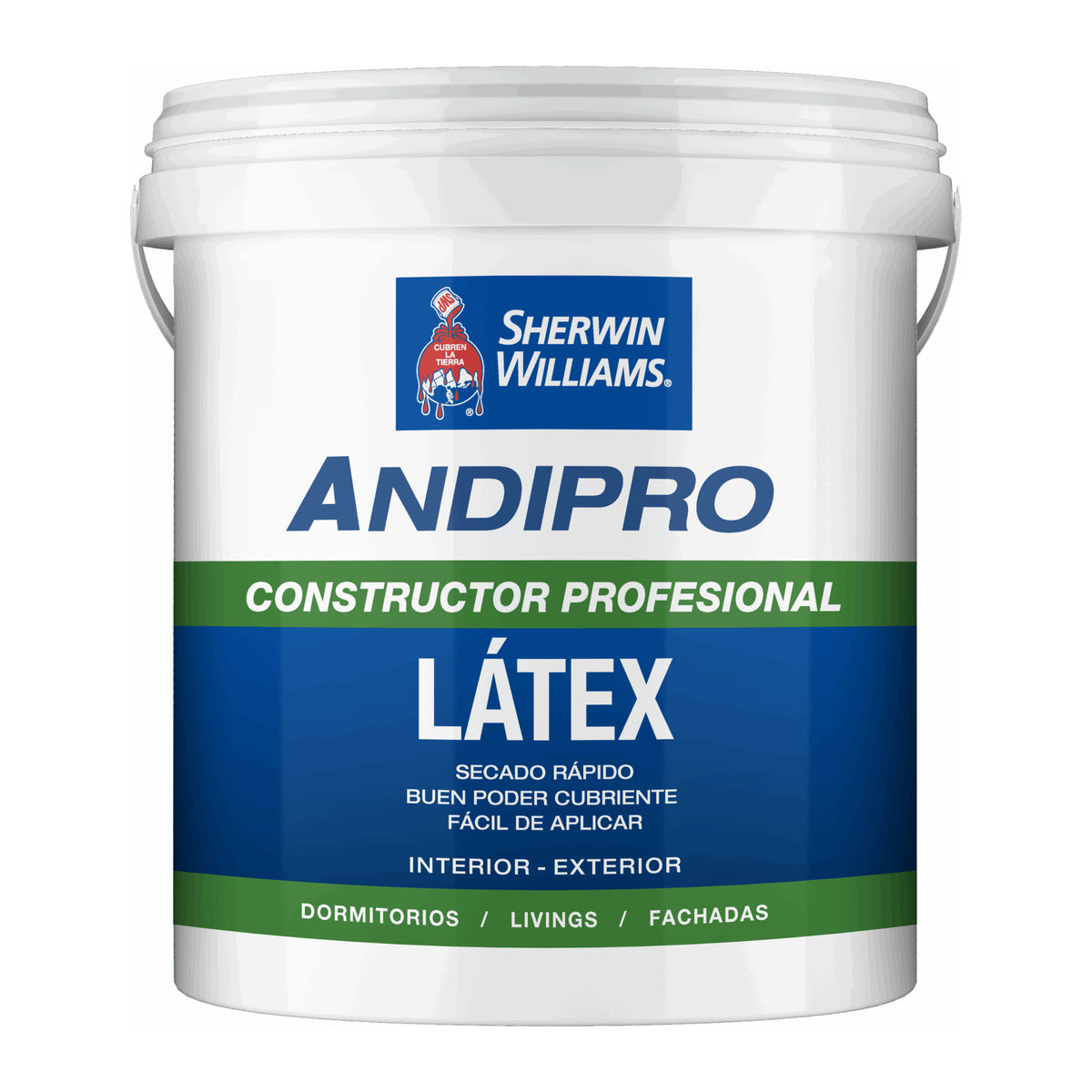 Sherwin-Williams Látex AndiPro Constructor Profesional - fotografía referencial de la familia sobre fondo blanco