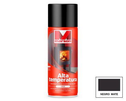 MARSON Aerosol Alta Temperatura: fotografía original referencial Negro Formato por confirmar