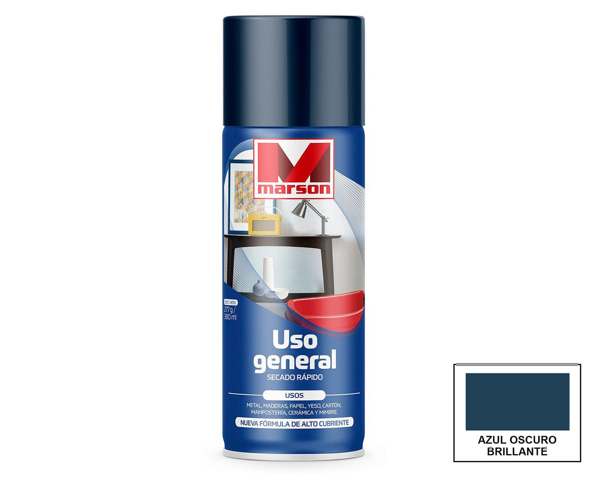 MARSON Aerosol Secado Rápido Uso General: fotografía original referencial Azul oscuro Formato por confirmar