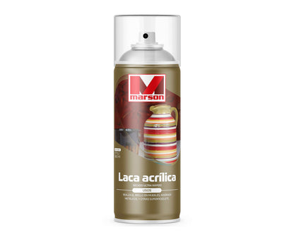 MARSON Laca Acrílica en Aerosol: fotografía original referencial Transparente Formato por confirmar