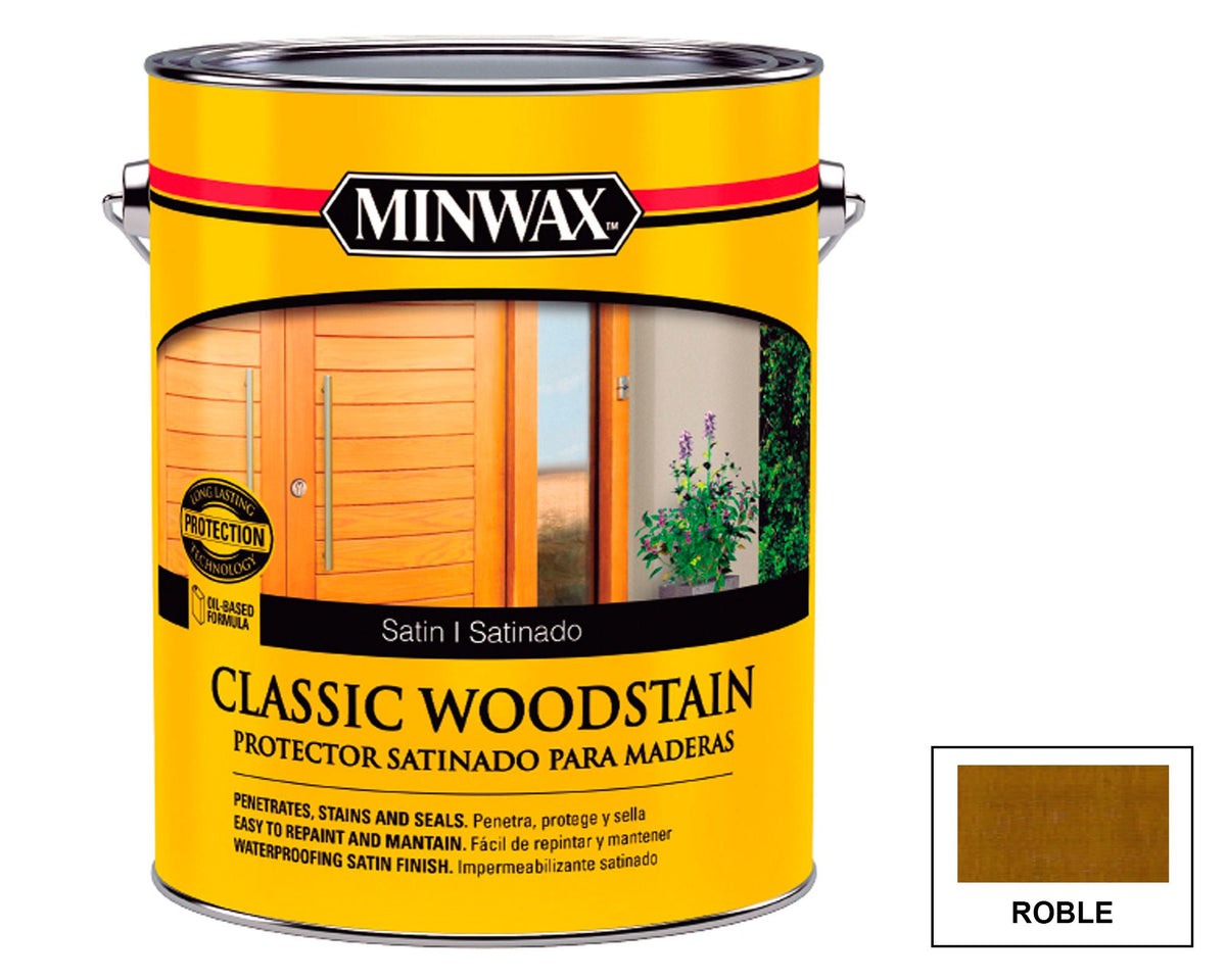 MINWAX Classic Woodstain: fotografía original referencial Roble 1 galón
