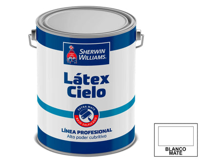 Sherwin-Williams Látex Cielo Línea Profesional: fotografía original referencial Blanco 1 galón