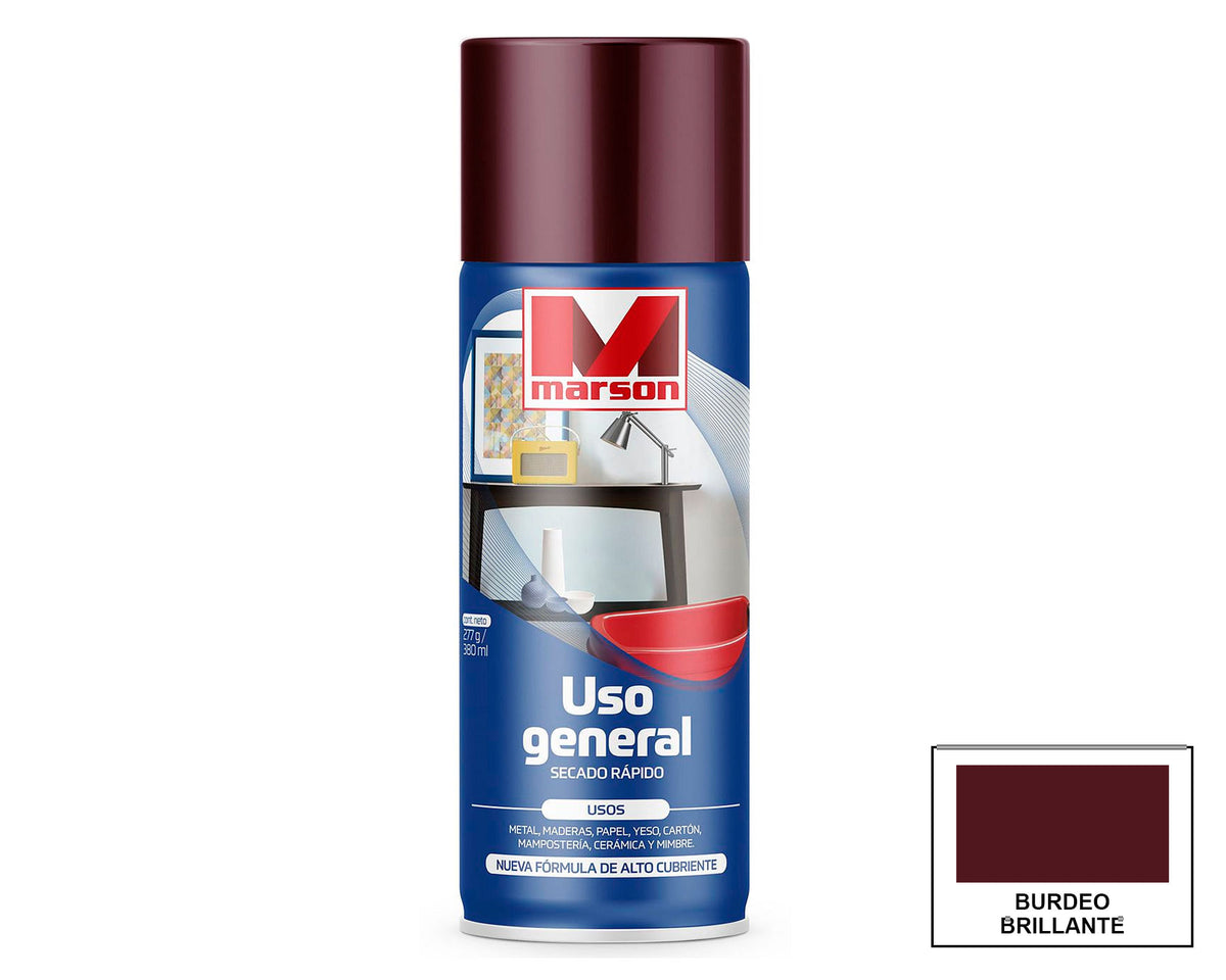 MARSON Aerosol Secado Rápido Uso General: fotografía original referencial Burdeo Formato por confirmar