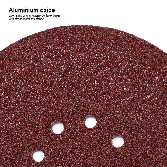 10 piezas 125 mm × 80# disco lija velcro Harden