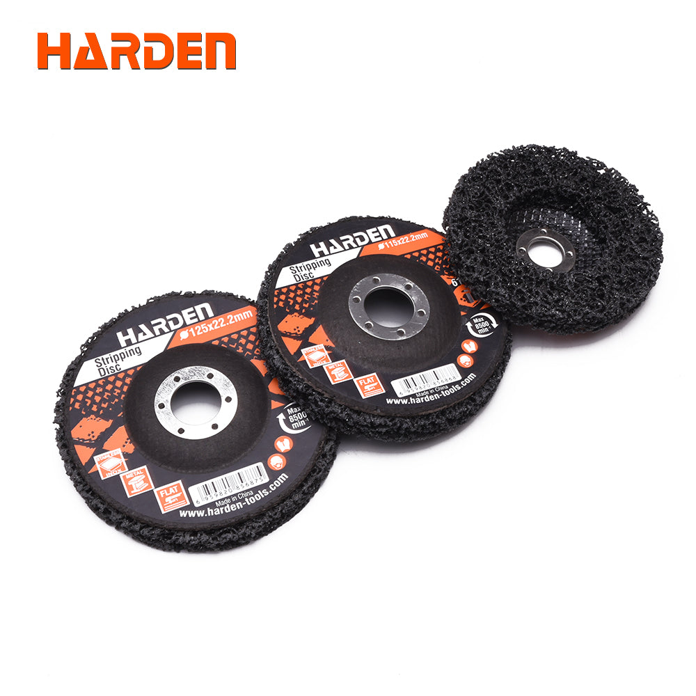 115 × 22.2 mm disco abrasivo de fibra Harden - SKU 611901 - fotografía original del proveedor, referencial de familia