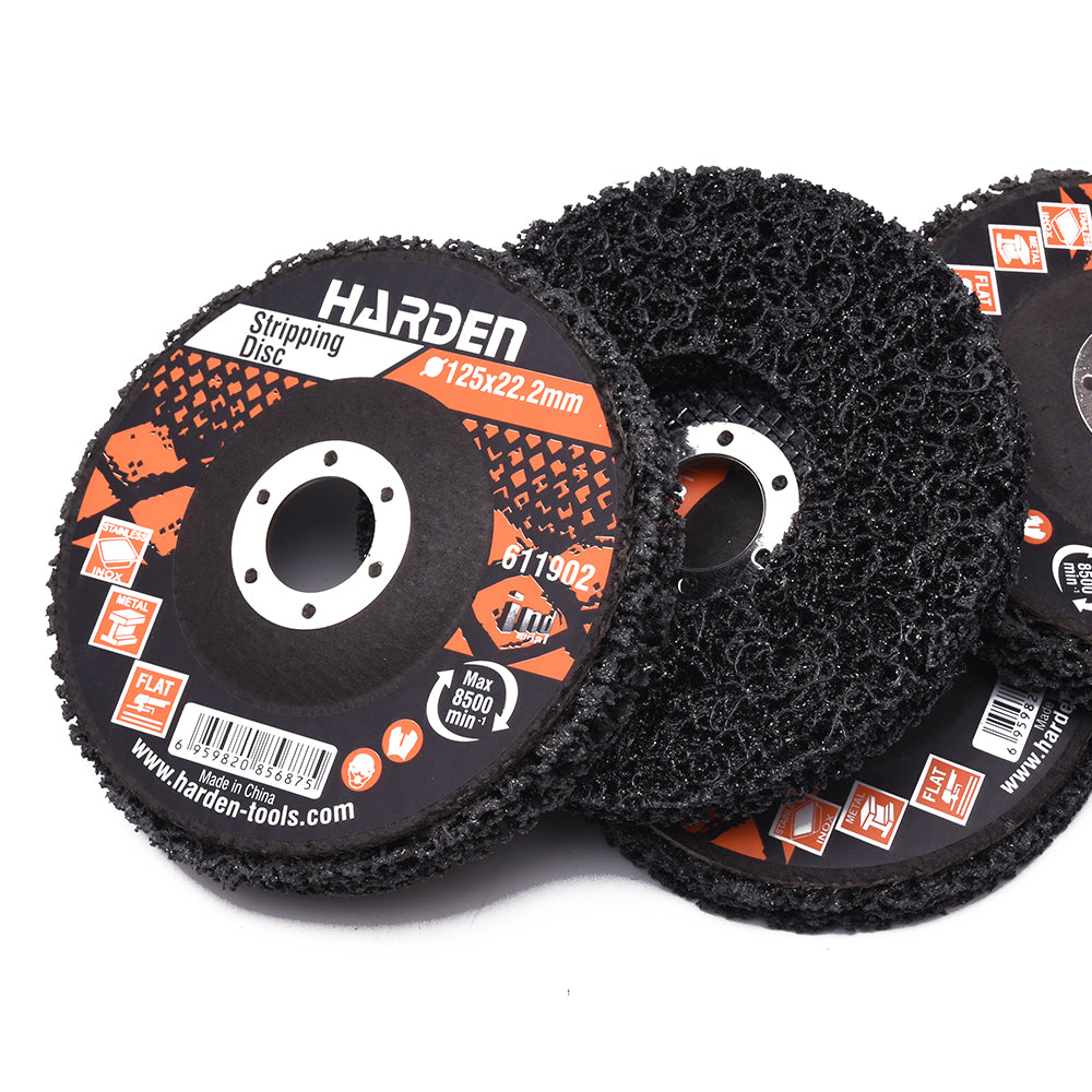 115 × 22.2 mm disco abrasivo de fibra Harden - SKU 611901 - fotografía original del proveedor, referencial de familia
