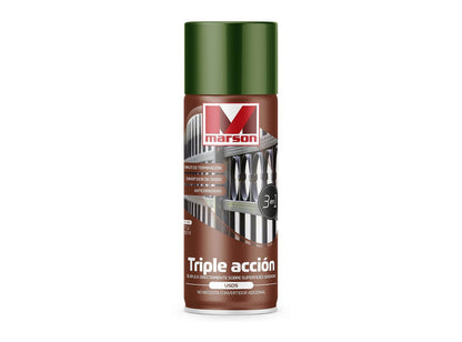 MARSON Aerosol Triple Acción Metal: fotografía original referencial Verde 485 ml