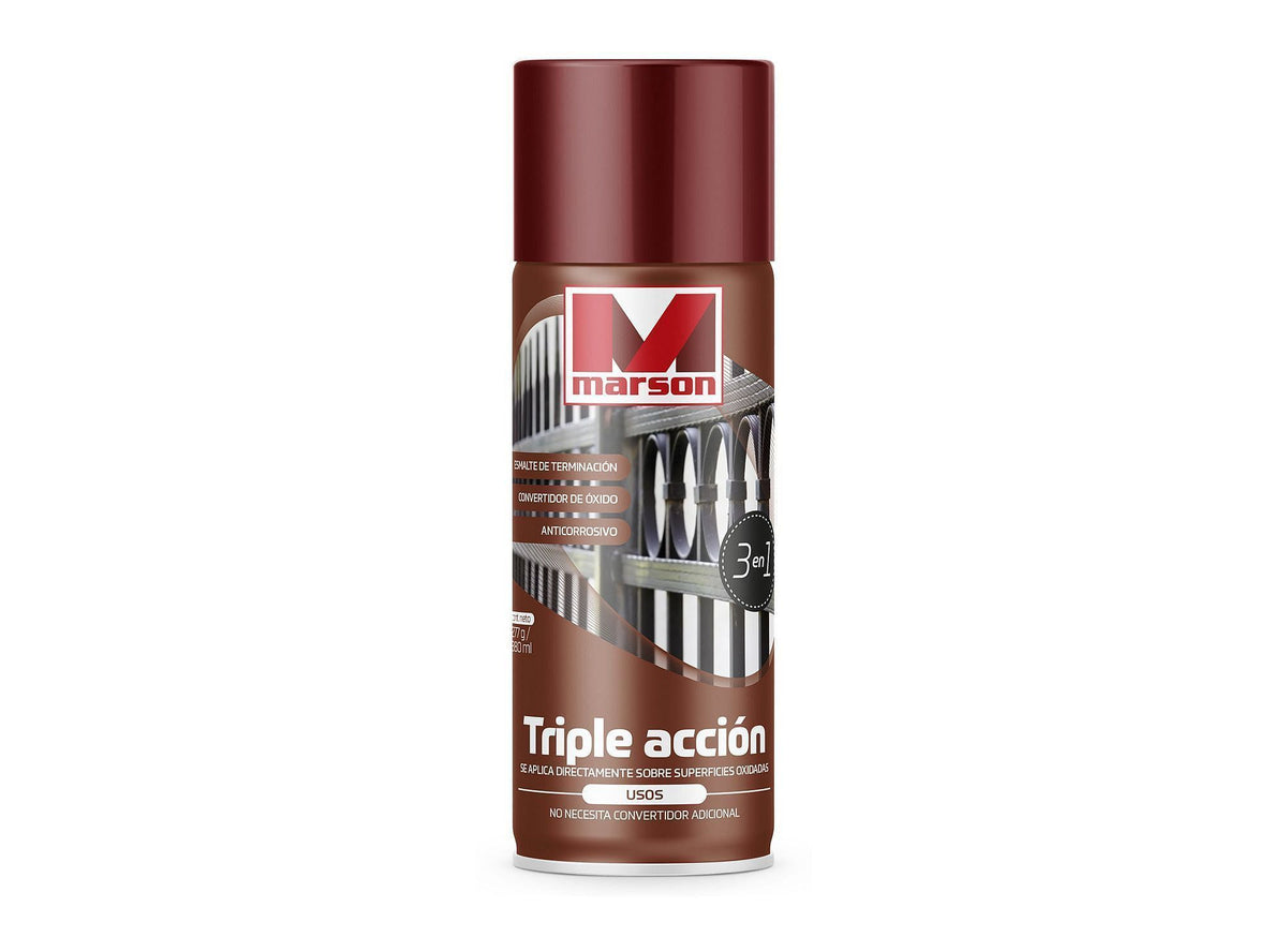 MARSON Aerosol Triple Acción Metal: fotografía original referencial Rojo 485 ml