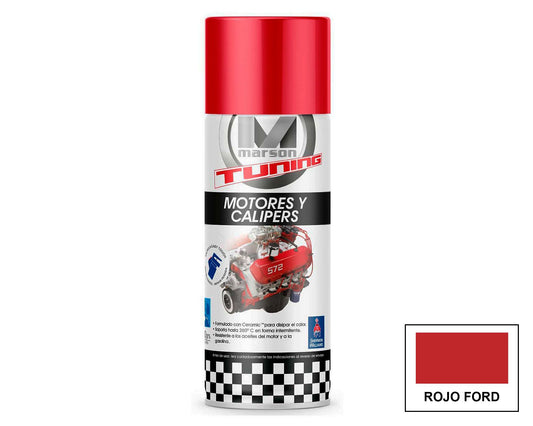 MARSON Aerosol Motores y Calipers: fotografía original referencial Rojo 340 ml