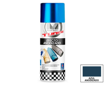 MARSON Aerosol Efecto Anodizado: fotografía original referencial Azul 312 ml