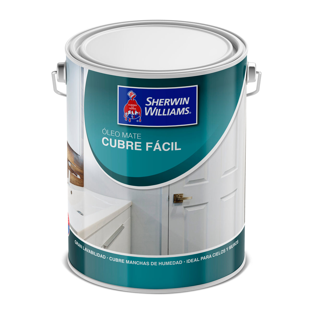 Sherwin-Williams Óleo Opaco Cubre Fácil Blanco: imagen oficial referencial de la familia