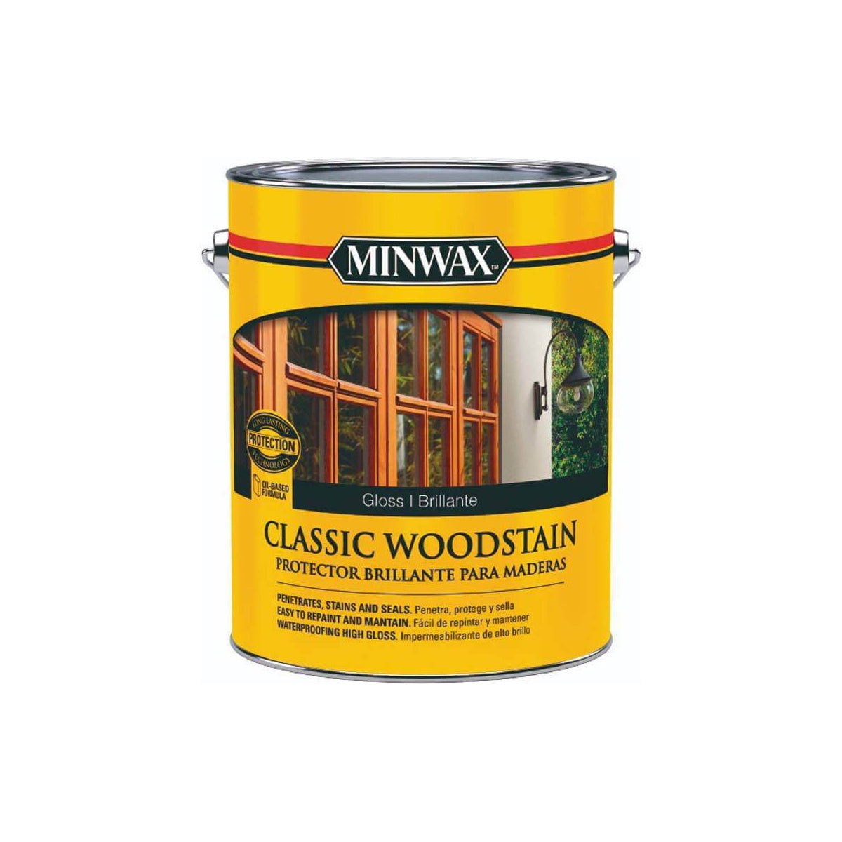 MINWAX Classic Woodstain Brillante - fotografía referencial de la familia sobre fondo blanco