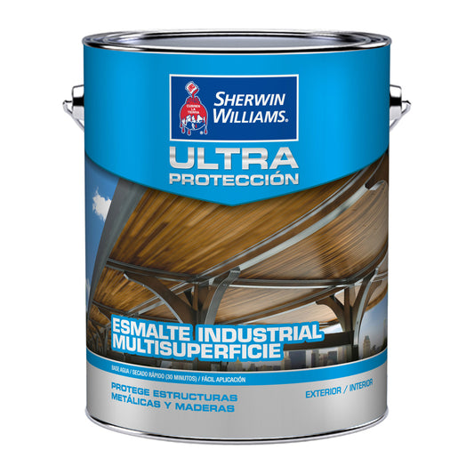 Sherwin-Williams Ultra Protección Esmalte Industrial Multisuperficie - fotografía referencial de la familia sobre fondo blanc