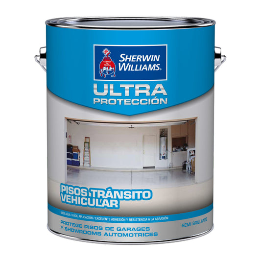 Sherwin-Williams Ultra Protección Pisos Tránsito Vehicular - fotografía referencial de la familia sobre fondo blanco