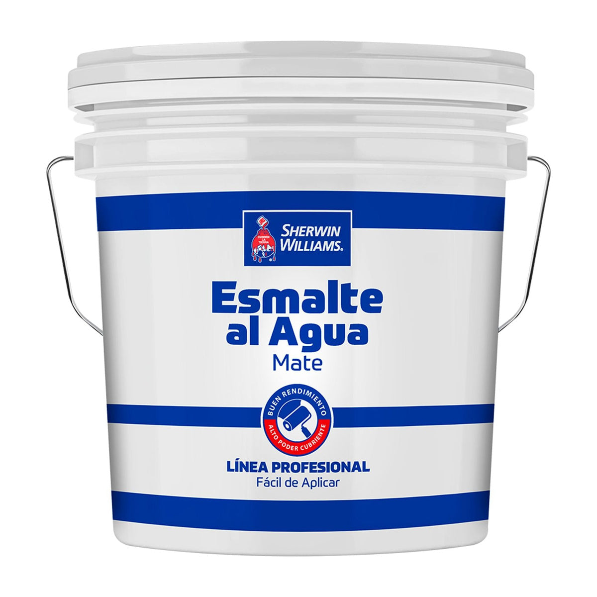 Sherwin-Williams Esmalte al Agua Mate Línea Profesional - envase original sobre fondo blanco