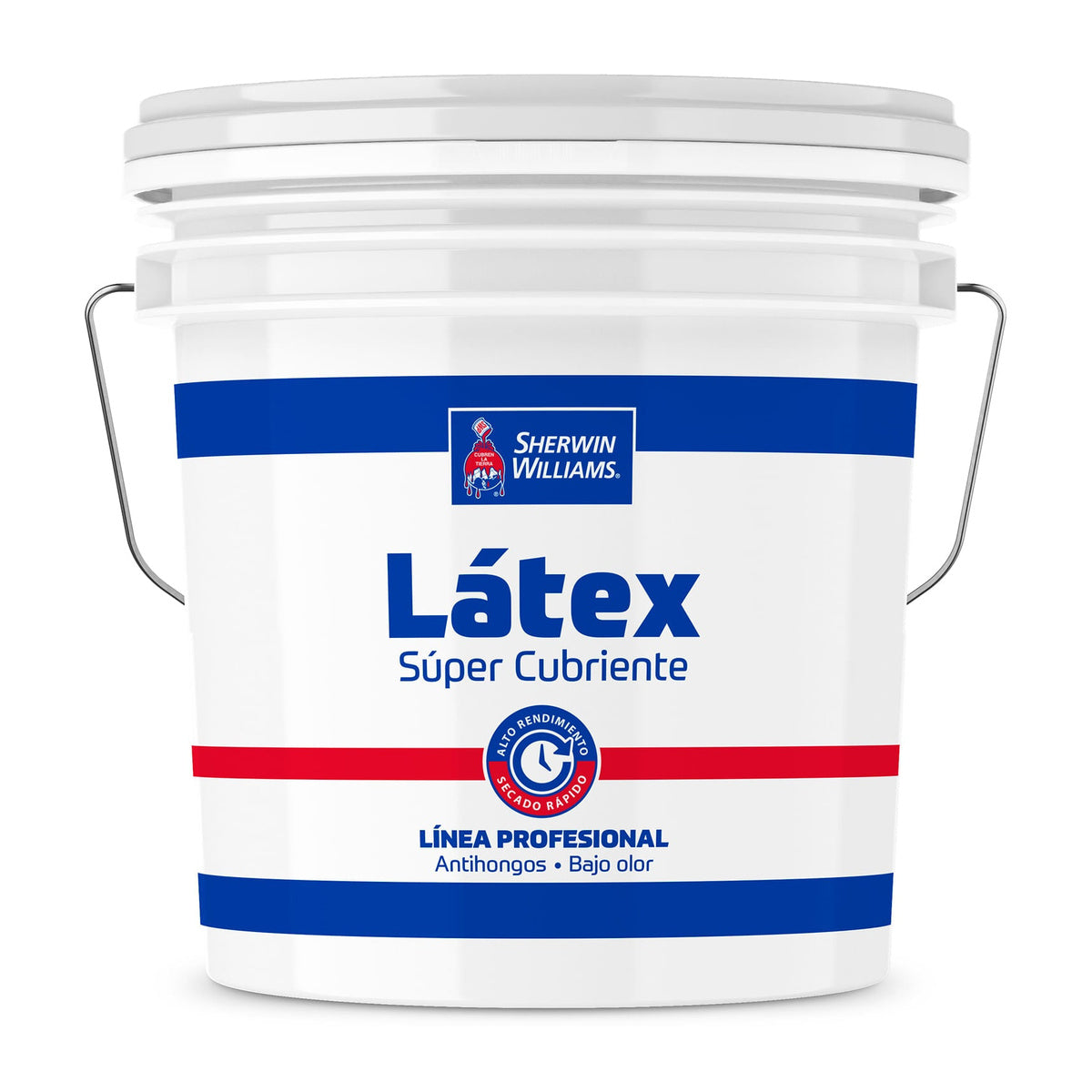 Sherwin-Williams Látex Súper Cubriente Línea Profesional - envase original sobre fondo blanco