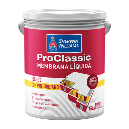 Sherwin-Williams Proclassic Membrana Líquida - envase original sobre fondo blanco